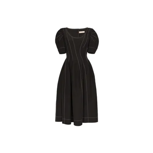 MARNI Short-Sleeved Dresses Women's Black