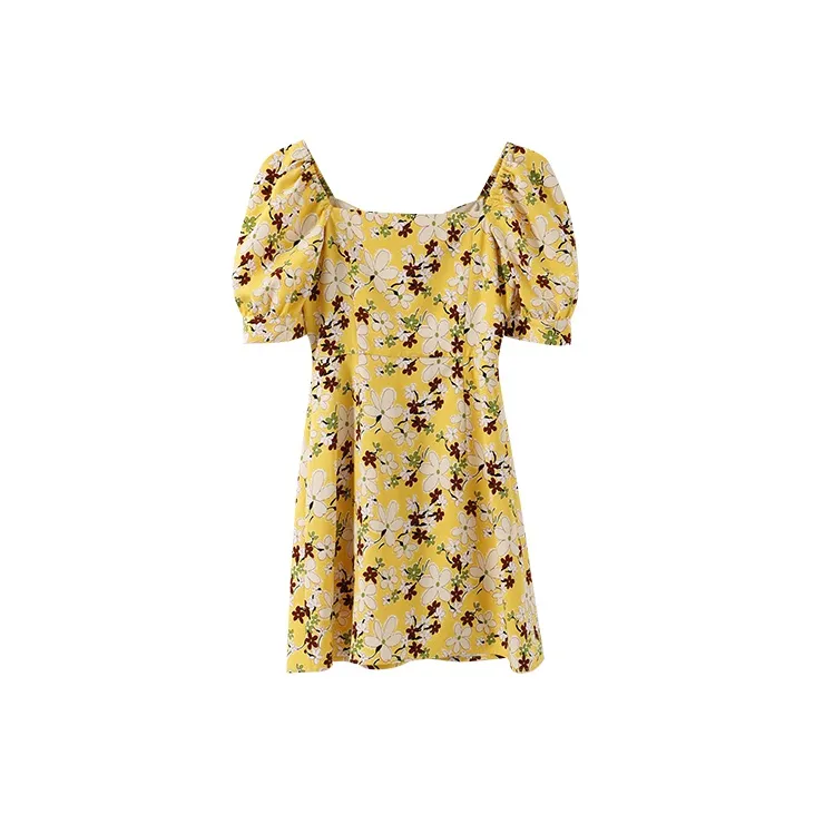 YUMOMO STAR Dress Women's Summer Yellow-1