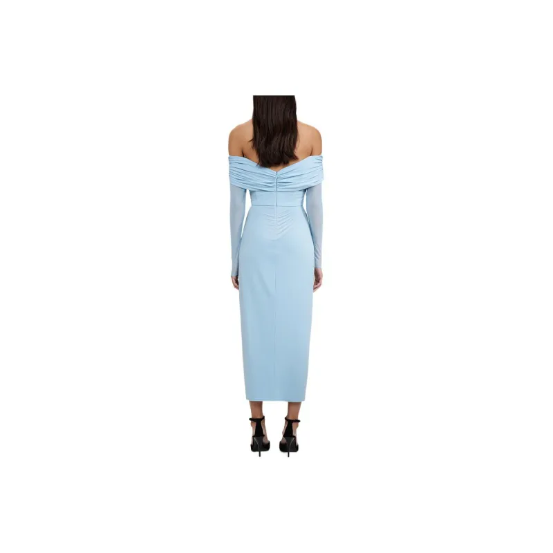 Self portrait Long Sleeved Dresses Women's Haze Blue-1