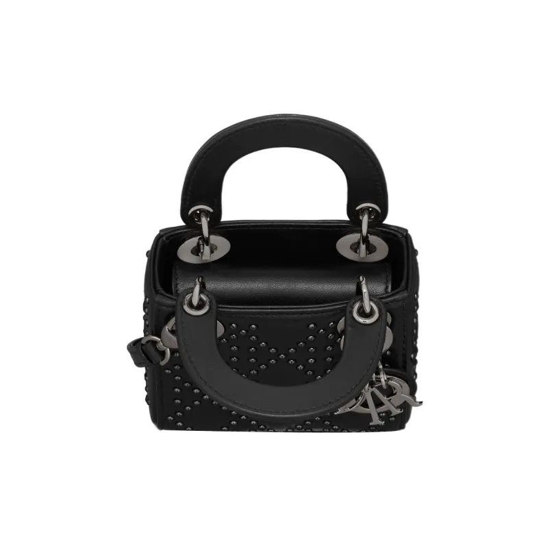 DIOR Lady Dior Sheepskin DaiFeng Bag One Shoulder Handbag Mini Women's Black-1