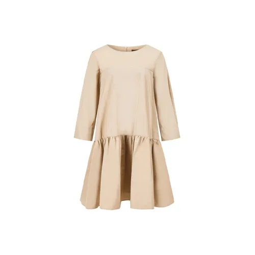 WEEKEND MaxMara Long-Sleeved Dresses Women's Khaki