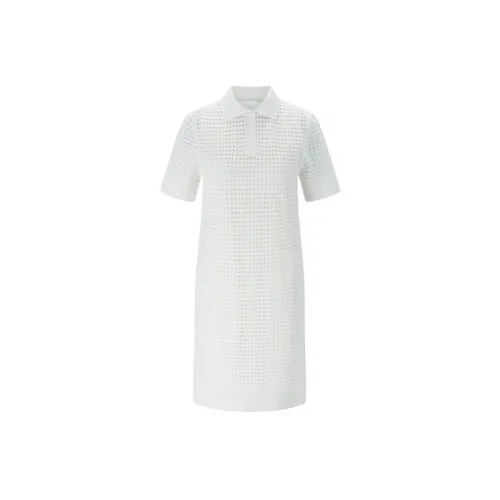 HUGO BOSS Short-Sleeved Dresses Women's White