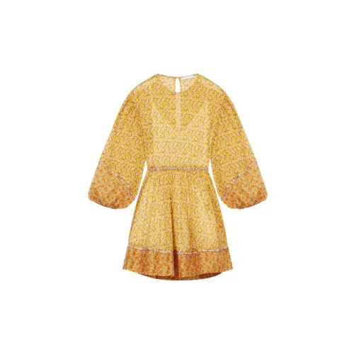 Maje Long-Sleeved Dresses Women's Yellow