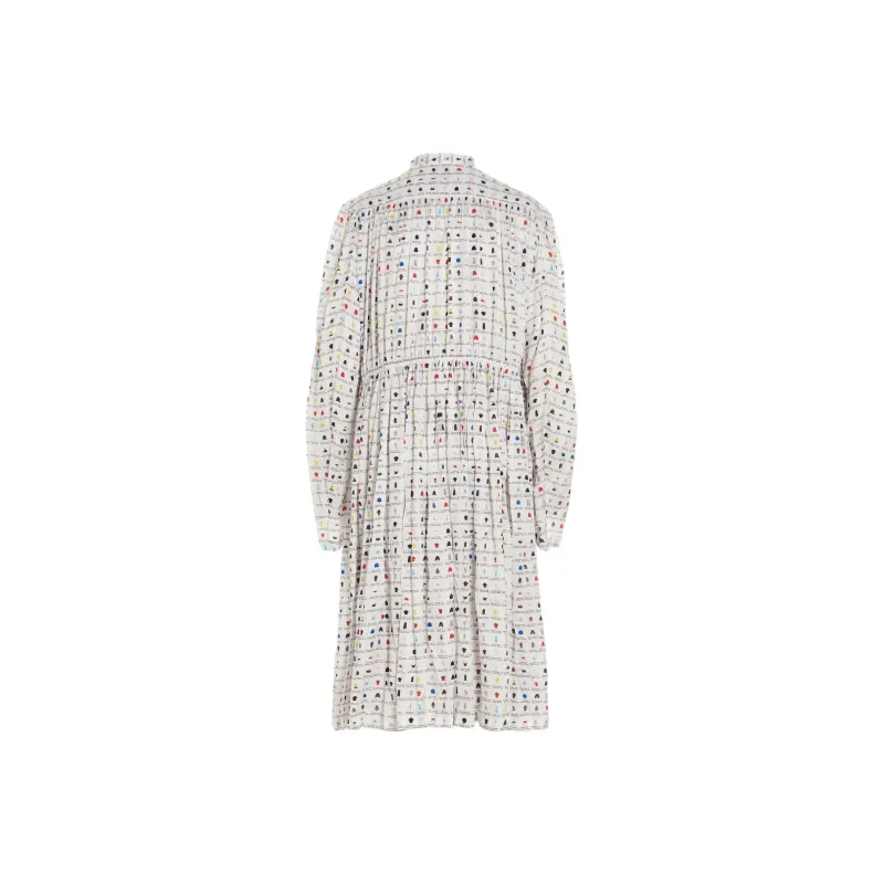 Balenciaga Graphic Printed Oversized Midi Dress-1