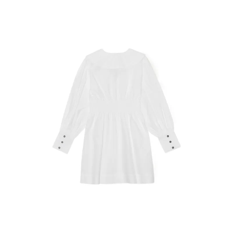 GANNI Long Sleeved Dresses Women's White-1