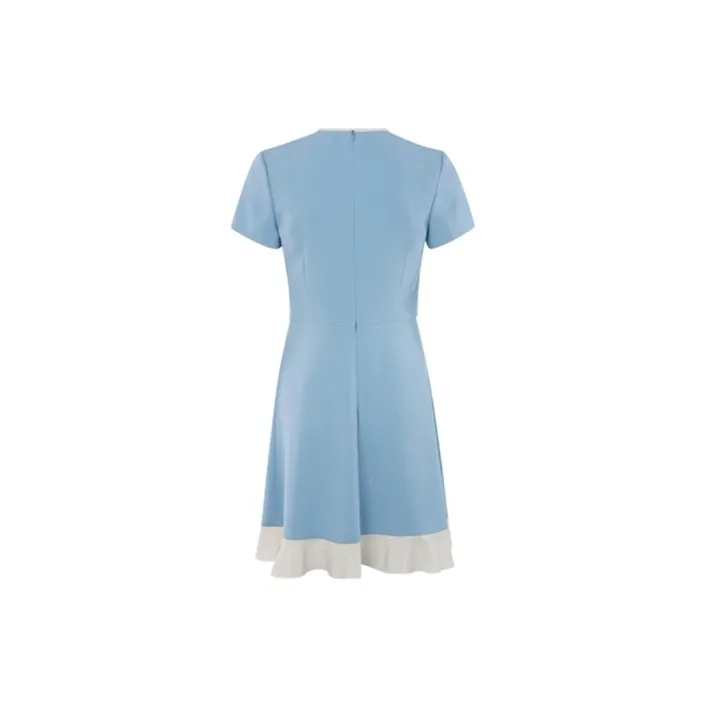 RED VALENTINO Short Sleeved Dresses Women's Blue-1