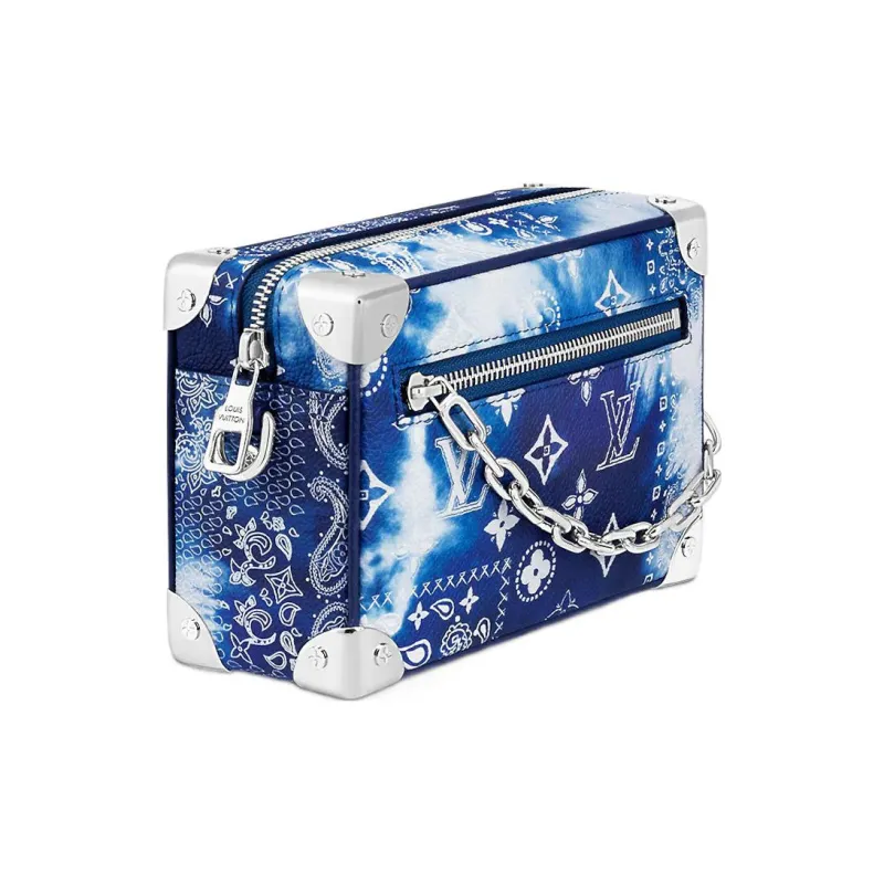 LOUIS VUITTON Mini Soft Trunk Bandana Monogram Blue-1