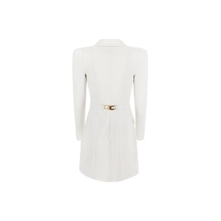 Elisabetta Franchi A-Line Skirt Dress White-1