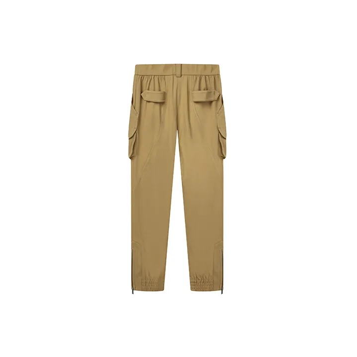 FILA Knitted Sweatpants Women's Gravel Khaki-1