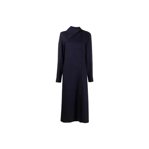 JIL SANDER Long-Sleeved Dresses Women's Blue