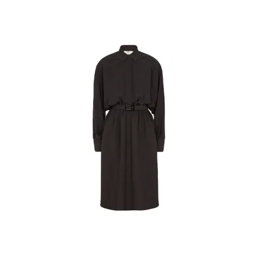 FENDI Long-Sleeved Dresses Women's Black