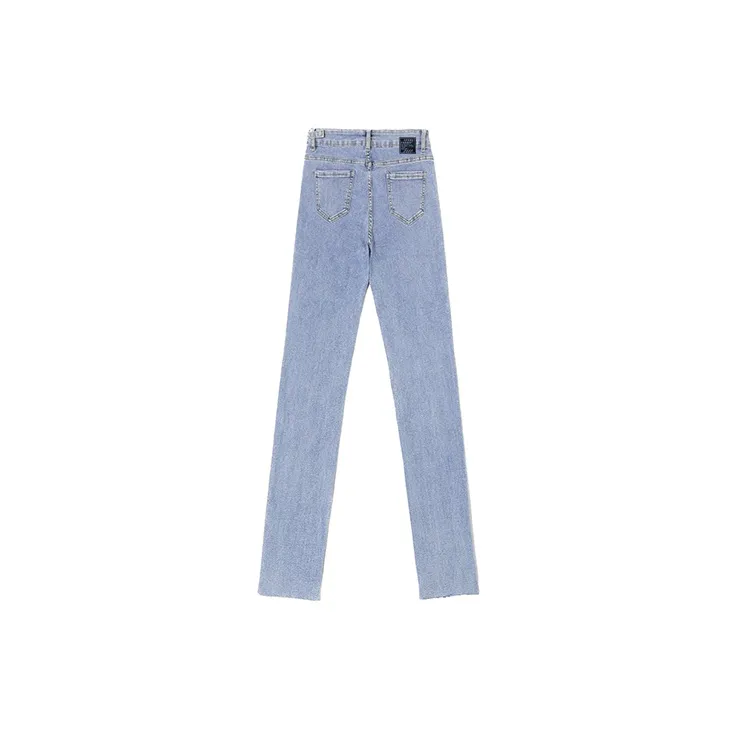Green Forest Slim Fit Pants Moderate Jeans Women's-3