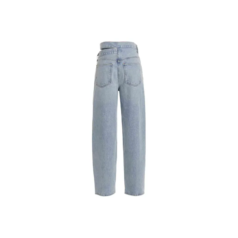AGOLDE High-waisted Straight-leg Jeans-1