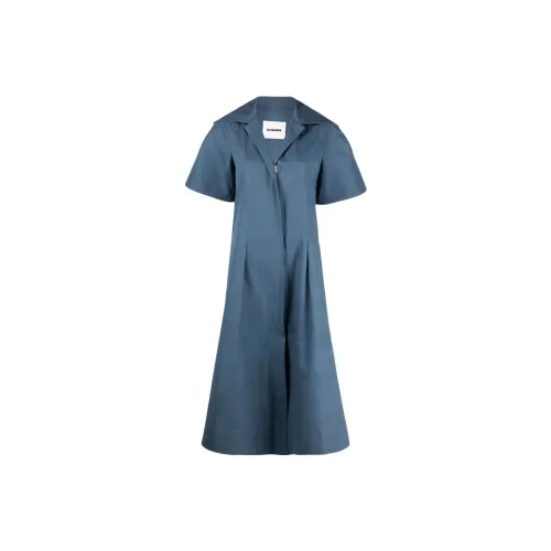 JIL SANDER Short-Sleeved Dresses Women's Blue