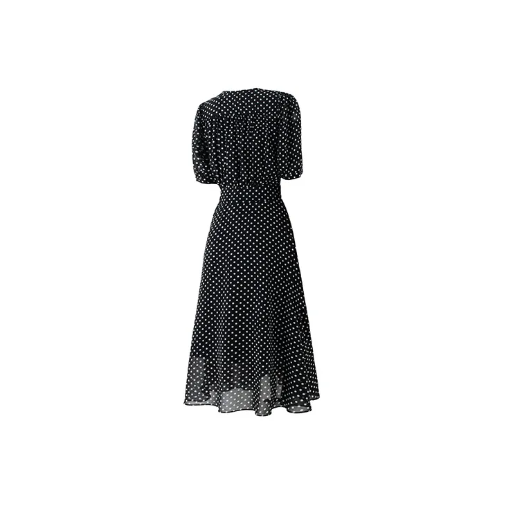 SOON FLOWER Short Sleeved Dresses Women's Black-1