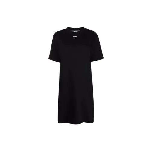 OFF-WHITE FW21 Short-Sleeved Dresses Women's Black