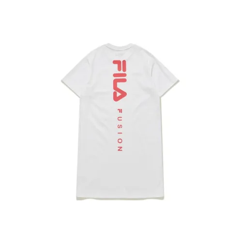 FILA FUSION Short-Sleeved Dresses Women's White