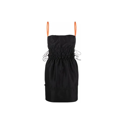 HERON PRESTON Slip Dresses Women's Black