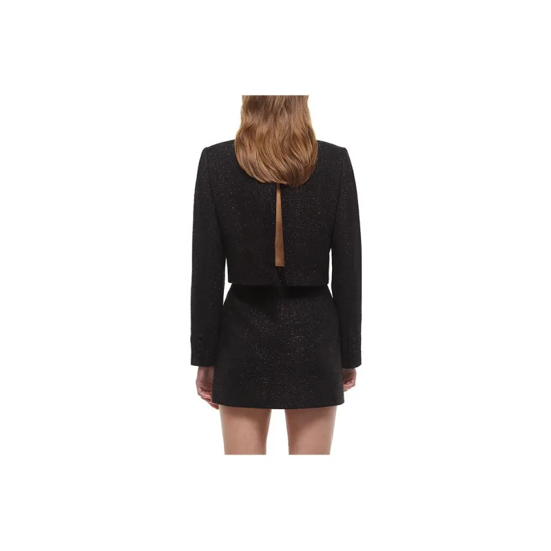 Self portrait Long Sleeved Dresses Women's Black-1