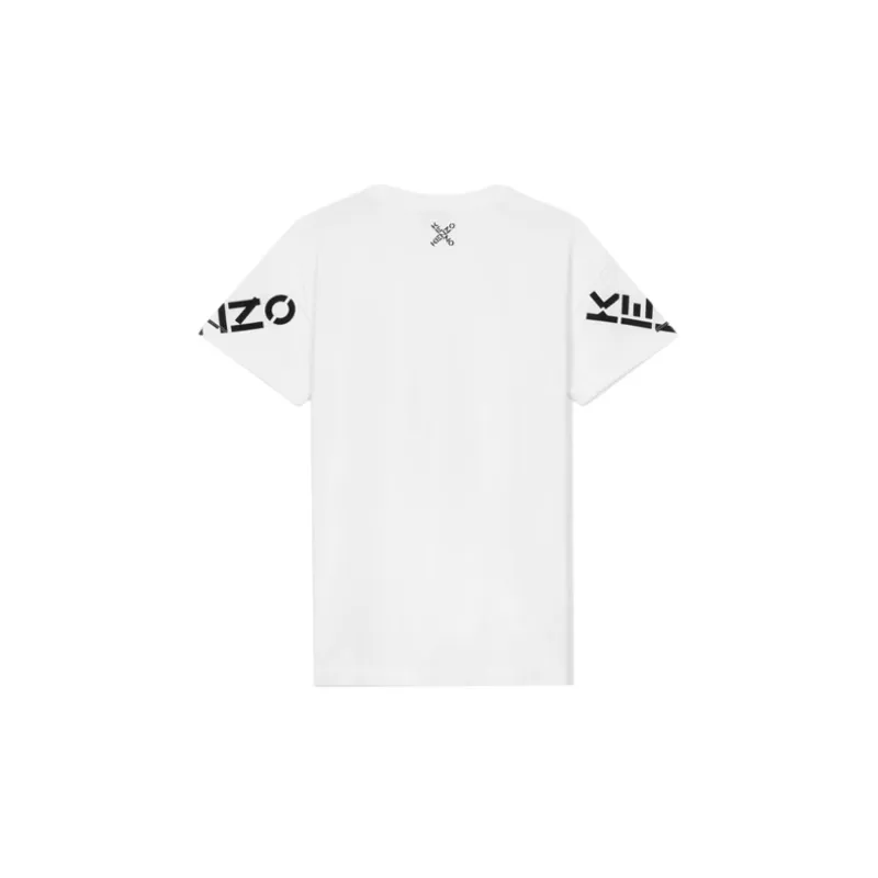 KENZO Short Sleeved Dresses Women's White-1