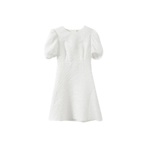 YUMOMO STAR Short-Sleeved Dresses Women's White