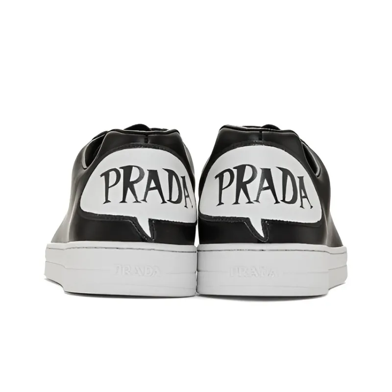PRADA Stylish Skateboarding Shoes Men's Black-3