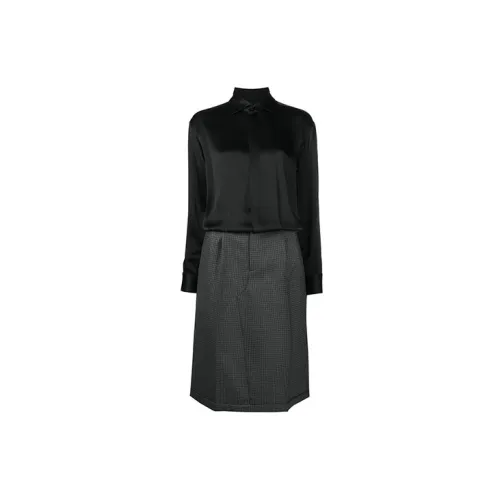 Maison Margiela Long-Sleeved Dresses Women's Black