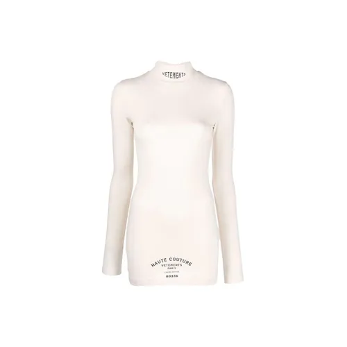 Vetements Long-Sleeved Dresses Women's White