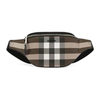 Burberry Leather One Shoulder Crossbody Bag, Sling Bag, Fanny Pack Mini Men's Brown