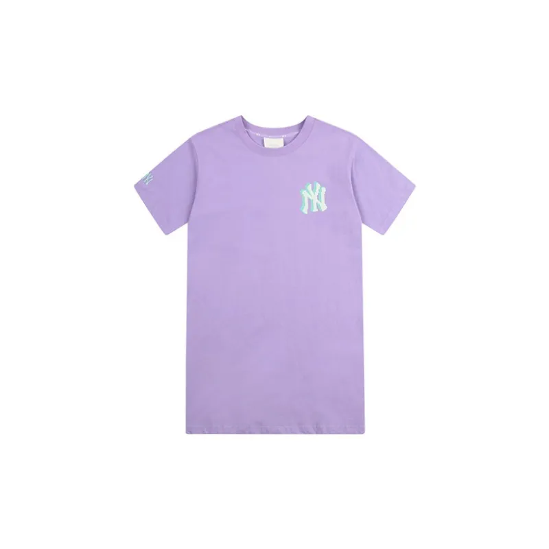 MLB Short-Sleeved Dresses Women's Blue Purple-1