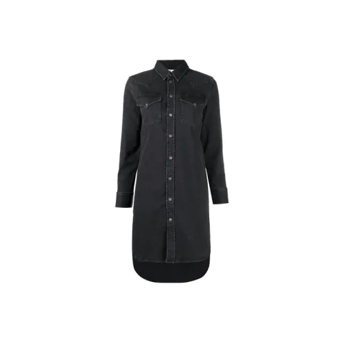 DIESEL Long-Sleeved Dresses Women's Black