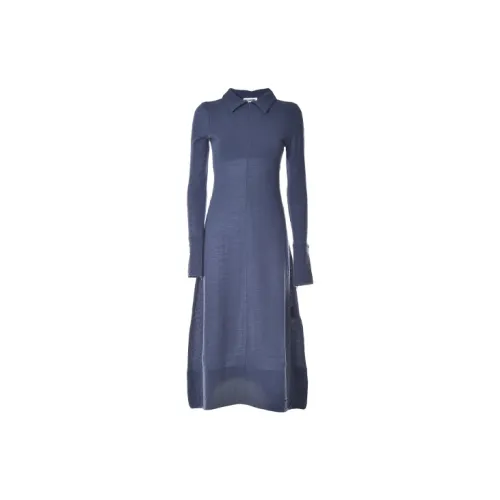 JIL SANDER Long-Sleeved Dresses Women's Blue