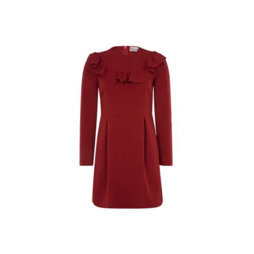 RED VALENTINO Long-Sleeved Dresses Women's Red