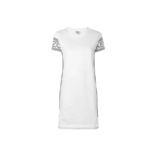 KENZO Short-Sleeved Dresses Women's White