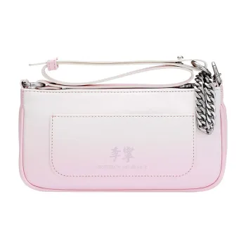 LiNing Polyurethane Shoulder Bag Crossbody Bag Women's Gradient Cherry Blossom Pink