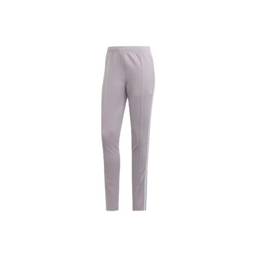 Adidas Originals SST Knitted Sweatpants Women's Light Pink Purple Gray