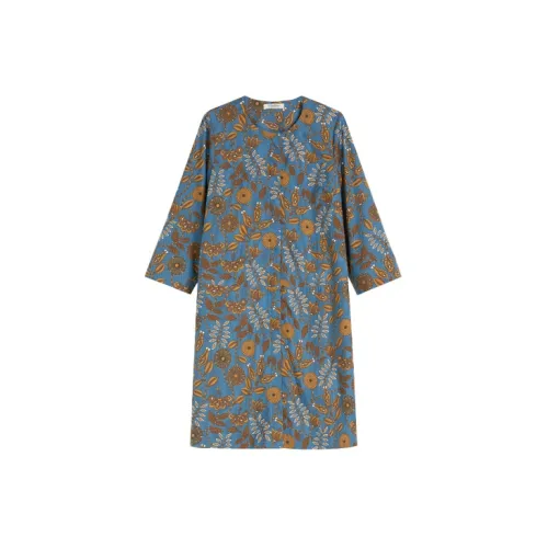 'S MAX MARA Long-Sleeved Dresses Women's Blue