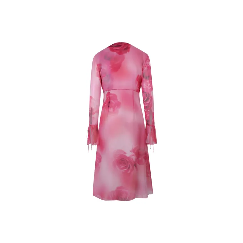 Blumarine Long-Sleeved Dresses Women's Pink-1