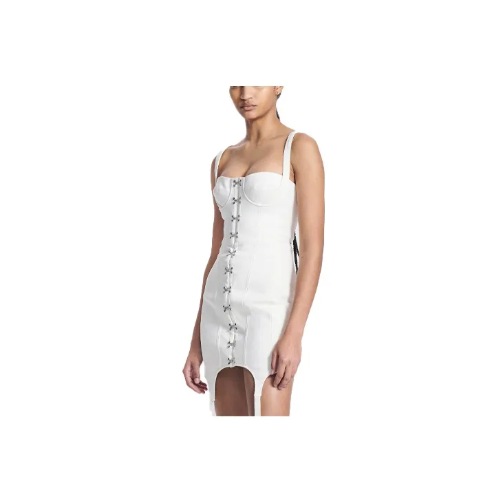 DION LEE Sleeveless Dresses Women's White-1