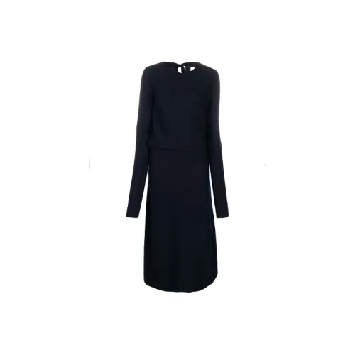 JIL SANDER Long-Sleeved Dresses Women's Dark Blue