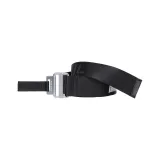 Silver-Tone Buckle+Magic Black