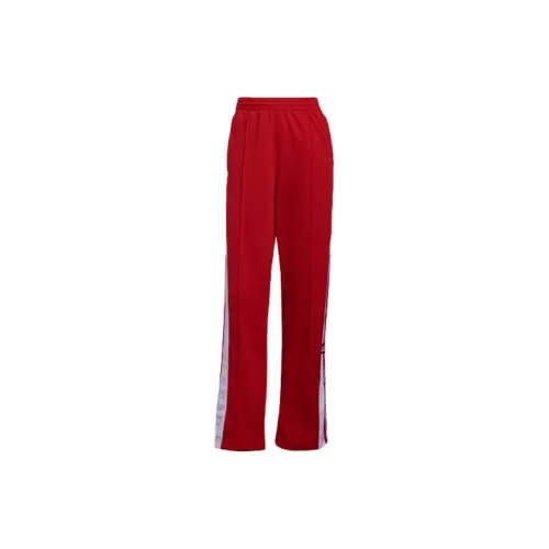 Adidas Knitted Sweatpants Women's Red