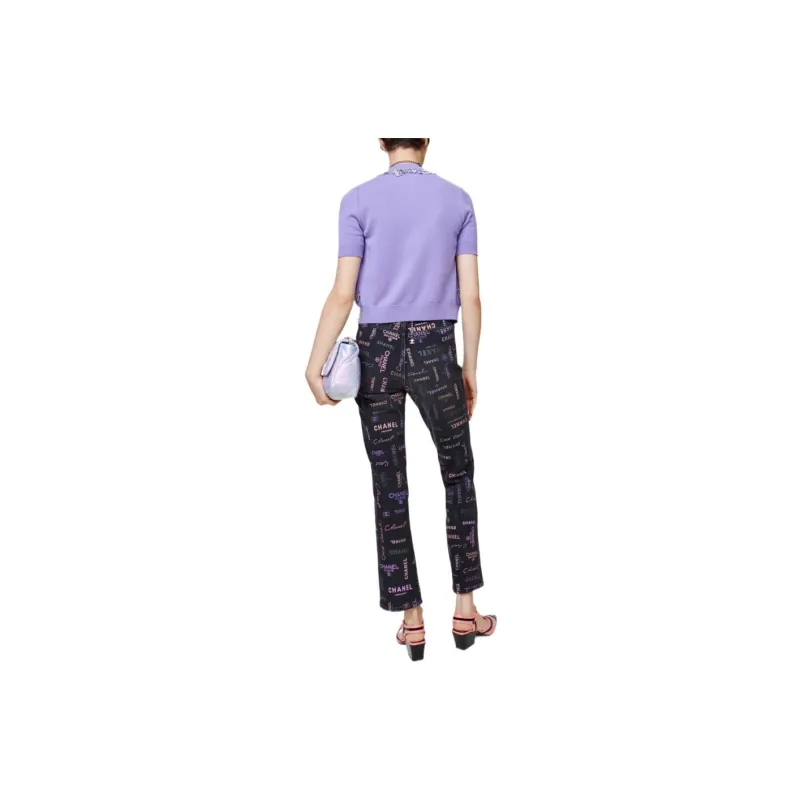 CHANEL SS22 Jeans Women's Black-1