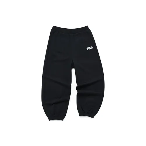 FILA FUSION TOKYO STUDIO Knitted Sweatpants Women's Pitch Black