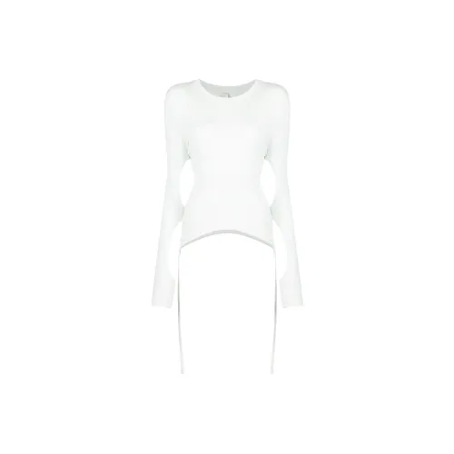 DION LEE Crop Tops Women's White