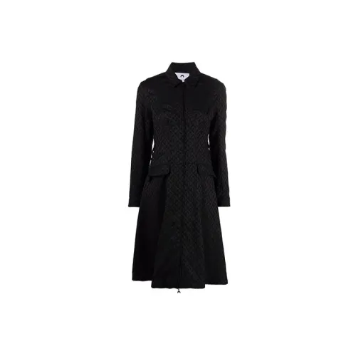 Marine Serre Long-Sleeved Dresses Women's Black