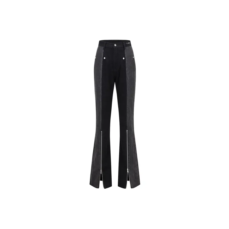 AZEPAM Flared Pants Pants Women's Black-1