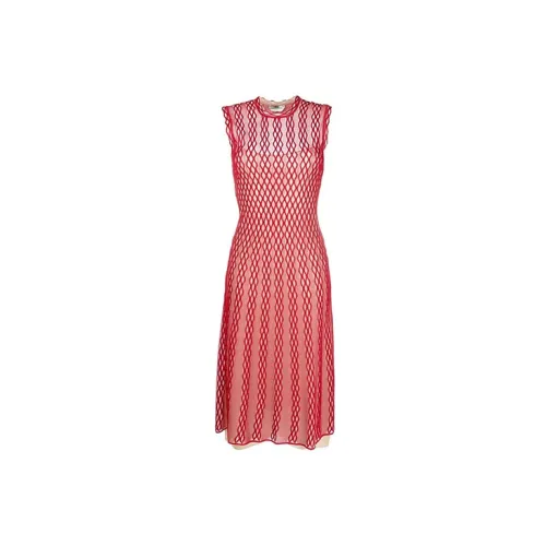 FENDI Sleeveless Dresses Women's Red