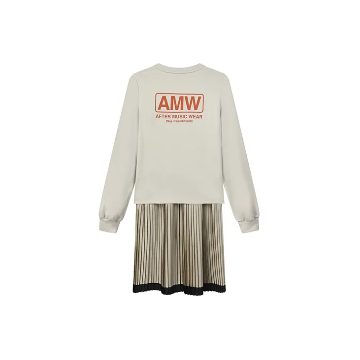 FILA Long Sleeved Dresses Women's Hyacinth Bean Gray-1