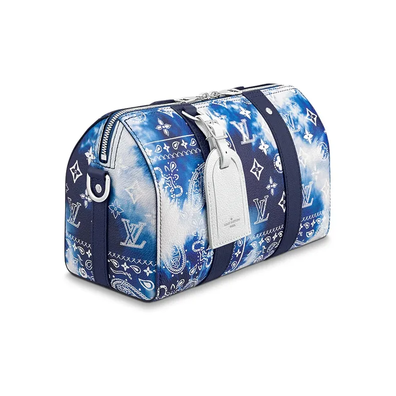 LOUIS VUITTON City Keepall Bandana Monogram Blue-1
